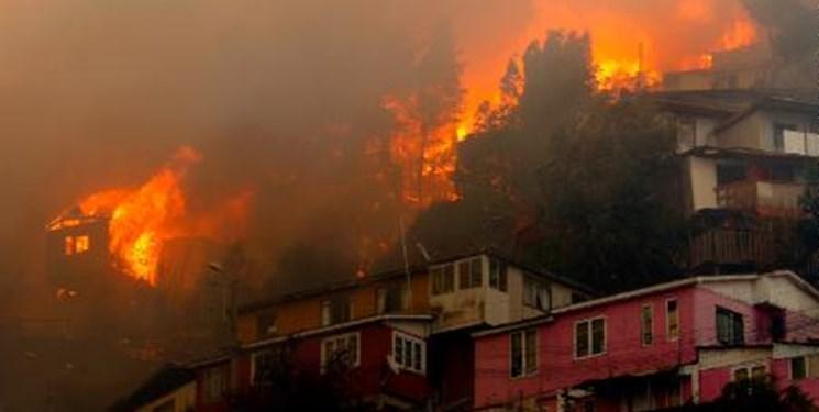 آتش سوزی مهیب در شیلی بیش از 700 نفر را بی خانمان کرد