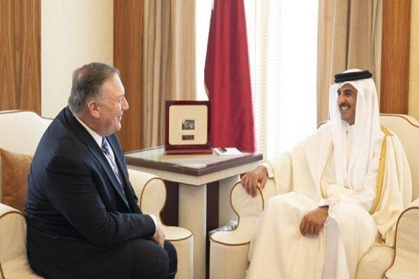 دیدار وزیر خارجه آمریکا با امیر قطر ملاقات وزیر خارجه آمریکا با امیر قطر