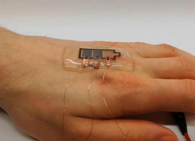 نمایشگر الکترونیکی که روی پوست نصب می گردد