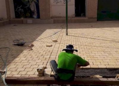 شروع بازسازی و ساماندهی حسینیه کاکامیر در بافق